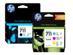 Oryginalne tusze HP 711 4pack  - CZ129A i  P2V32A