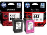 Oryginalne tusze HP 653 - 3YM75AE i 3YM74AE