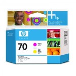 Oryginalna czerwona / żółta głowica HP 70 - C9406A 