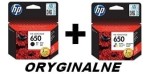 Oryginalne Tusze HP 650 - CZ101AE i CZ102AE