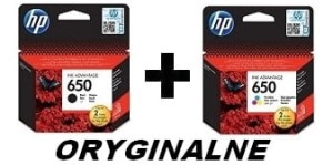 Oryginalne Tusze HP 650 - CZ101AE i CZ102AE