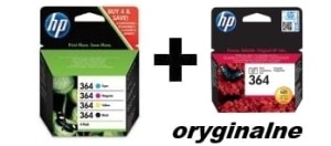 Oryginalne tusze HP 364 multipack 