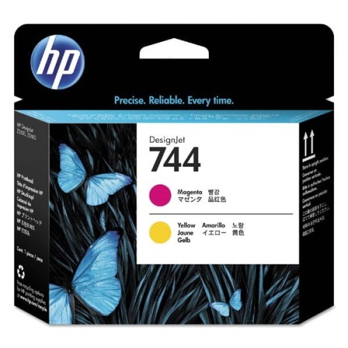 HP oryginalny głowica drukująca F9J87A, HP 744, magenta/yellow, HP DesignJet Z5600, DesignJet HD Pro MFP