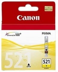 Oryginalny tusz żółty Canon CLI-521Y