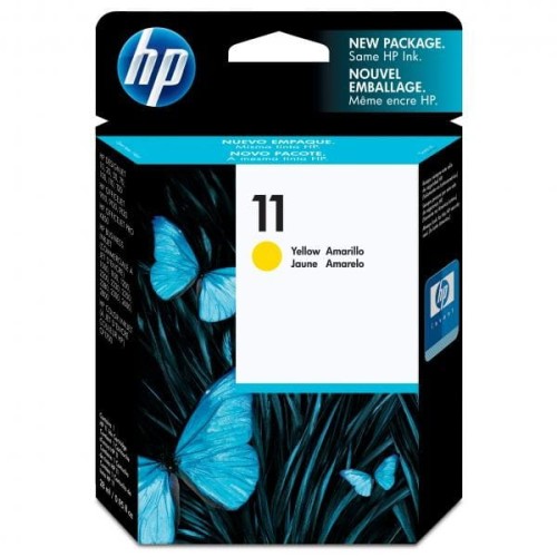 HP oryginalny ink / tusz C4838AE, HP 11, yellow, 1750s, 28ml, HP Business InkJet 2xxx, DesignJet 100, 10PS, 20PS