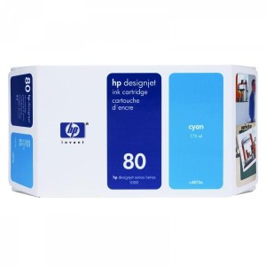 Oryginalny niebieski tusz HP 80 XL - C4846A