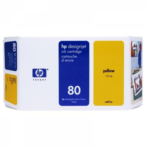 HP oryginalny ink / tusz C4848A, HP 80, yellow, 350ml, HP DesignJet 1050, C, 1055, C, CM