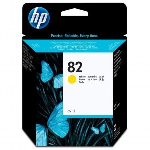 Oryginalny żółty tusz HP 82 - C4913A