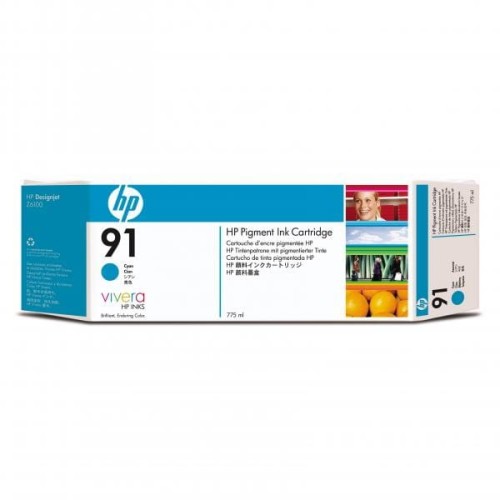 HP oryginalny ink / tusz C9467A, HP 91, cyan, 775ml, HP Designjet Z6100
