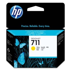 Oryginalny żółty tusz HP 711 - CZ132A 