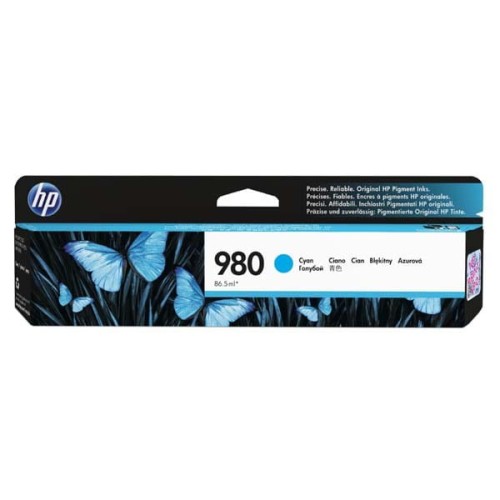 HP oryginalny ink / tusz D8J07A, HP 980, cyan, HP HP OfficeJet Enterprise X585, X555