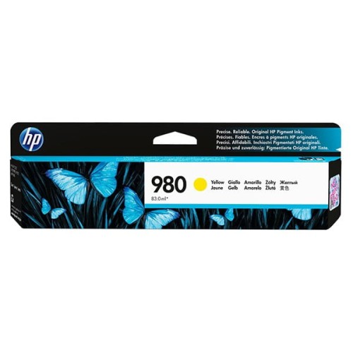 HP oryginalny ink / tusz D8J09A, HP 980, yellow, HP HP OfficeJet Enterprise X585, X555
