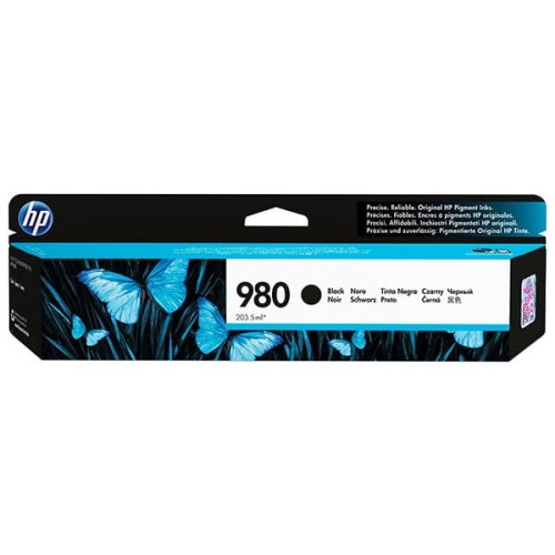 HP oryginalny ink / tusz D8J10A, HP 980, black, HP HP OfficeJet Enterprise X585, X555
