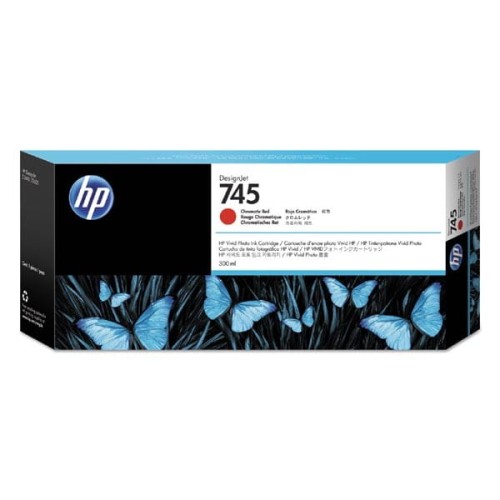 HP oryginalny ink / tusz F9K06A, HP 745, chromatic red, 300ml, HP DesignJet HD Pro MFP, DesignJet Z2600, Z5600