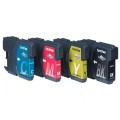 Brother oryginalny ink / tusz LC-1100HYVALBP, CMYK, 900/3x750s, high capacity, Brother DCP-6690CW, MFC-6490CW,MFC-6890CW, wygodne