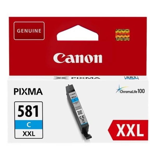 Canon oryginalny ink / tusz CLI-581C XXL, cyan, 11.7ml, 1995C001, very high capacity, Canon PIXMA TR7550, TR8550, TS6150, TS8150,