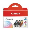Canon oryginalny ink / tusz CLI8CMY, cyan/magenta/yellow, 0621B029, 0621B026, Canon 3-pack C/M/Y iP4200, iP5200, iP5200R, MP500, M