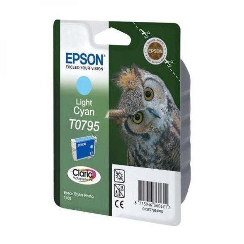 Epson oryginalny ink / tusz C13T079540, light cyan, 11,1ml, Epson Stylus Photo 1400