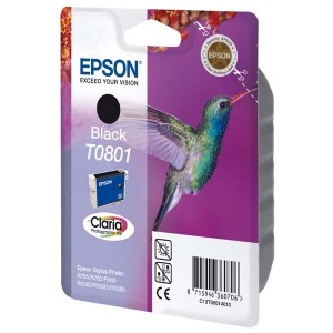 Oryginalny czarny tusz Epson T0801