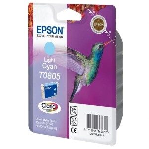 Oryginalny jasnoniebieski tusz Epson T0805