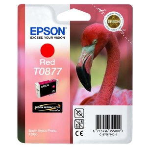 Oryginalny red tusz Epson - T0877