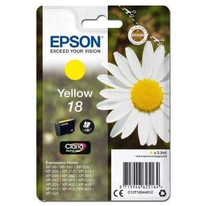 Oryginalny żółty tusz Epson 18 - T1804