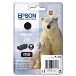 Oryginalny czarny tusz Epson 26 - T2601