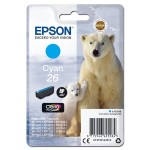 Oryginalny niebieski tusz Epson 26 - T2612