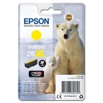 Oryginalny żółty tusz Epson 26XL - T2634