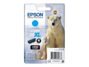 Oryginalny niebieski tusz Epson 26XL - T2632