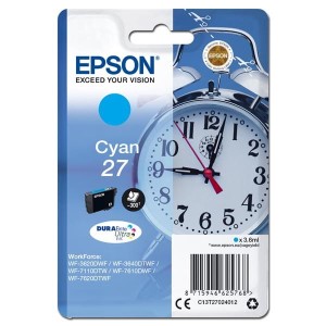 Oryginalny niebieski tusz Epson 27 - T2702