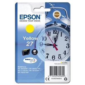 Oryginalny żółty tusz Epson 27 - T2704