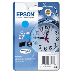 Oryginalny niebieski tusz Epson 27XL - T2712