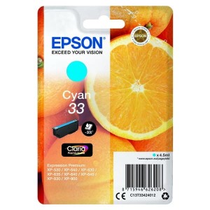 Oryginalny niebieski tusz Epson T33 - T3342