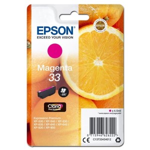 Oryginalny czerwony tusz Epson T33 - T3343