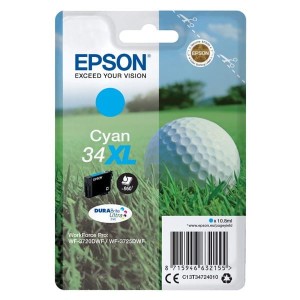 Oryginalny niebieski tusz Epson 34 XL - T3472