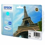 Oryginalny niebieski tusz Epson XL - T7022