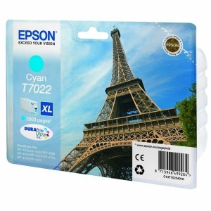 Oryginalny niebieski tusz Epson XL - T7022