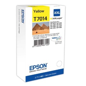 Oryginalny żółty tusz Epson  XXL - T7014