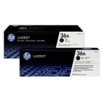 Oryginalny czarny toner HP 36A  - 2-pack