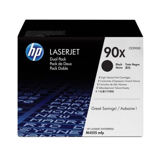 HP oryginalny toner CE390XD, black, 24000s, HP 90X, HP Enterprise M602dn, M602n, M602x, M 603dn, M603n, dual pack, O