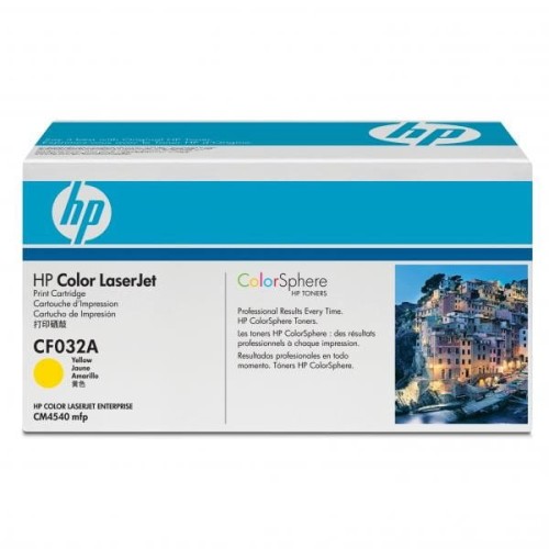 HP oryginalny toner CF032A, yellow, 12500s, HP 646A, HP Color LaserJet CM4540, 4540f, 4540fskm, O
