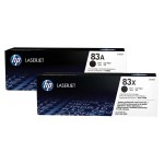 Oryginalny czarny toner HP 83A - 2-pack