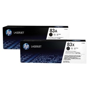 Oryginalny czarny toner HP 83X - 2-pack