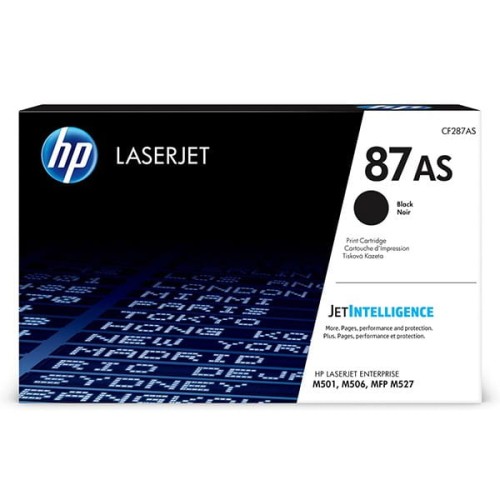 HP oryginalny toner CF287AS, black, 6000s, HP 87AS, low capacity, HP LJ Enterprise M506, HP LJ Pro MFP M527, O