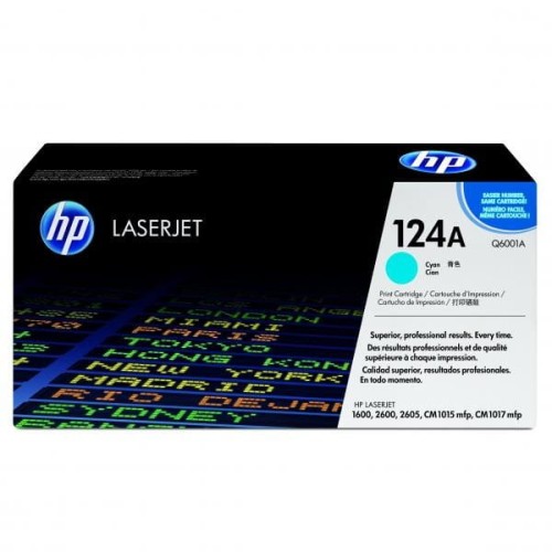 HP oryginalny toner Q6001A, cyan, 2000s, HP 124A, HP Color LaserJet 1600, 2600n, 2605, O