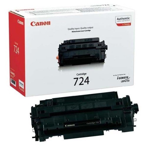 Canon oryginalny toner CRG724, black, 6000s, 3481B002, Canon i-SENSYS LBP-6750dn, O