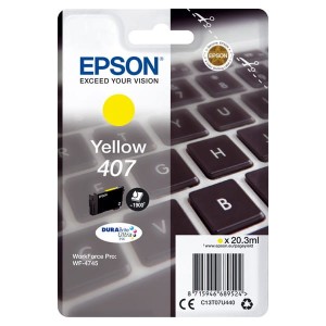 Oryginalny żółty tusz Epson 407 